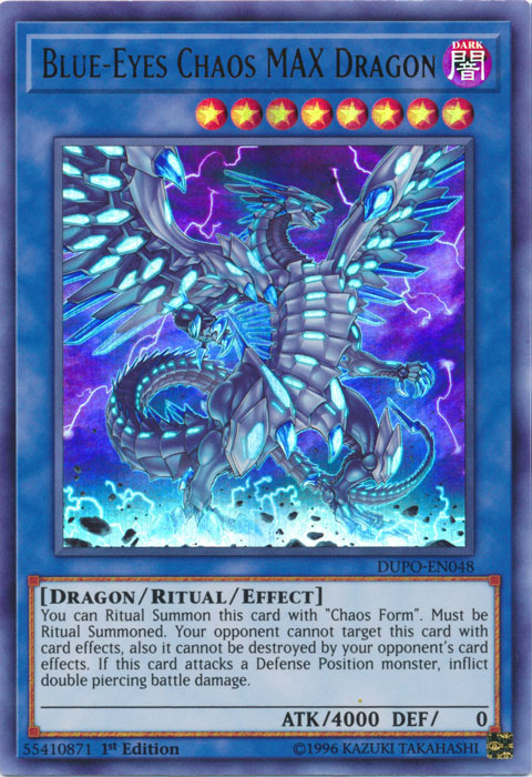 Blue-Eyes Chaos MAX Dragon [DUPO-EN048] Ultra Rare