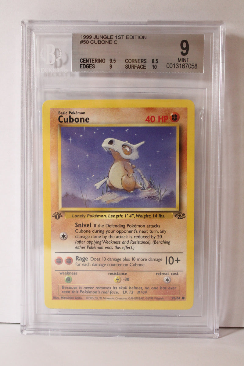 Cubone (50/64) 1st Edition Common [Jungle] Beckett 9