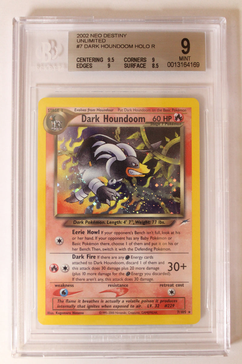 Dark Houndoom (7/105) Unlimited Holo Rare [Neo Destiny] Beckett 9