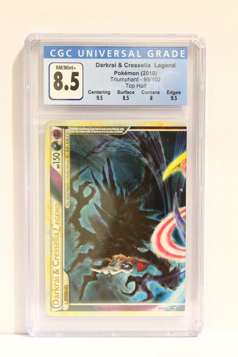 Darkrai & Cresselia LEGEND (99/102) Holo Ultra Rare [HeartGold & SoulSilver: Triumphant] CGC 8.5