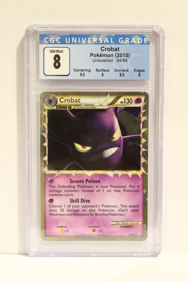 Crobat (84/95) Holo Ultra Rare [HeartGold & SoulSilver: Unleashed] CGC 8