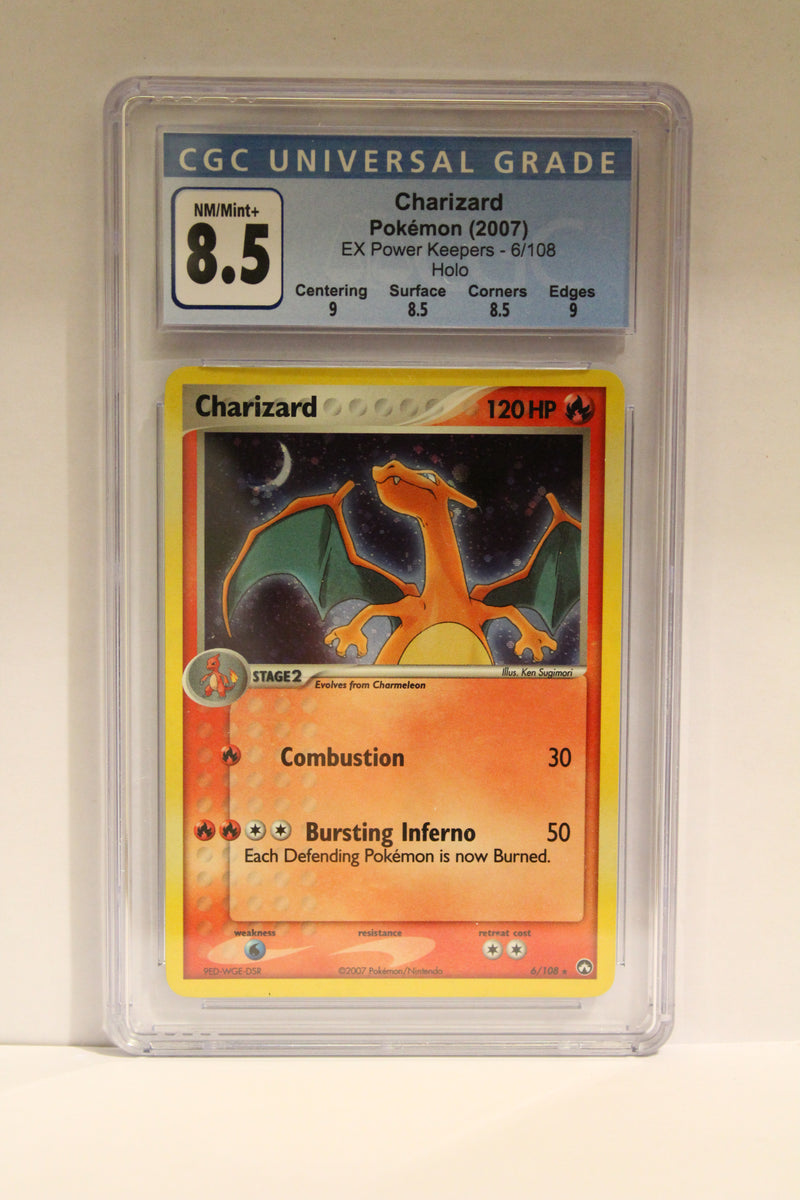 Charizard (6/108) Holo Rare [EX: Power Keepers] CGC 8.5