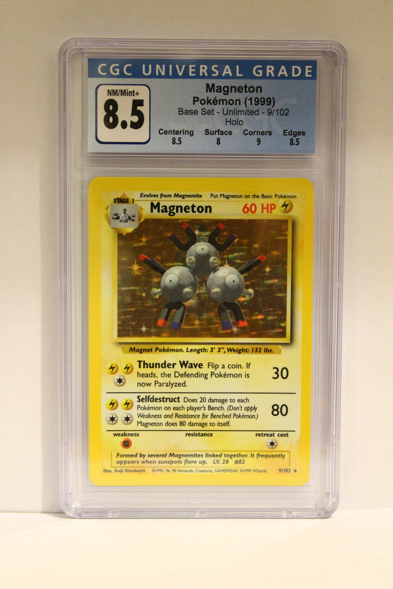 Magneton (9/102) Unlimited Holo Rare [Base Set] CGC 8.5