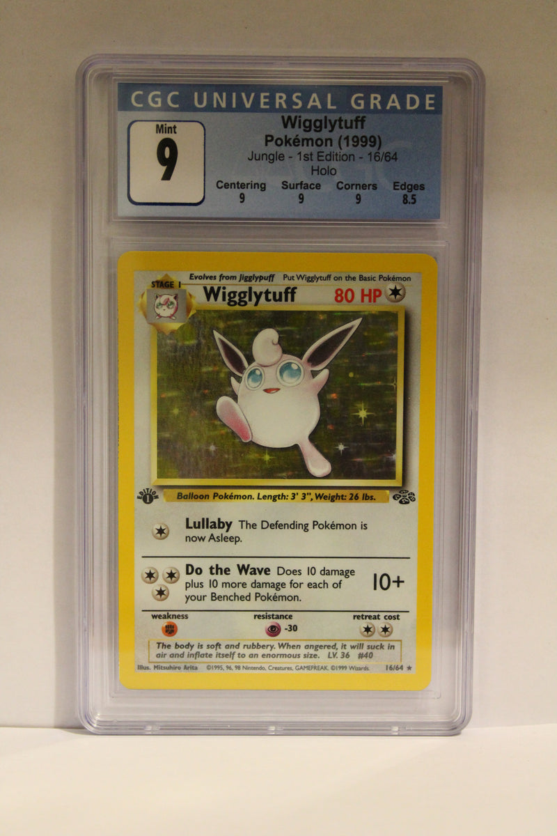 Wigglytuff (16/64) 1st Edition Holo Rare [Jungle] CGC 9