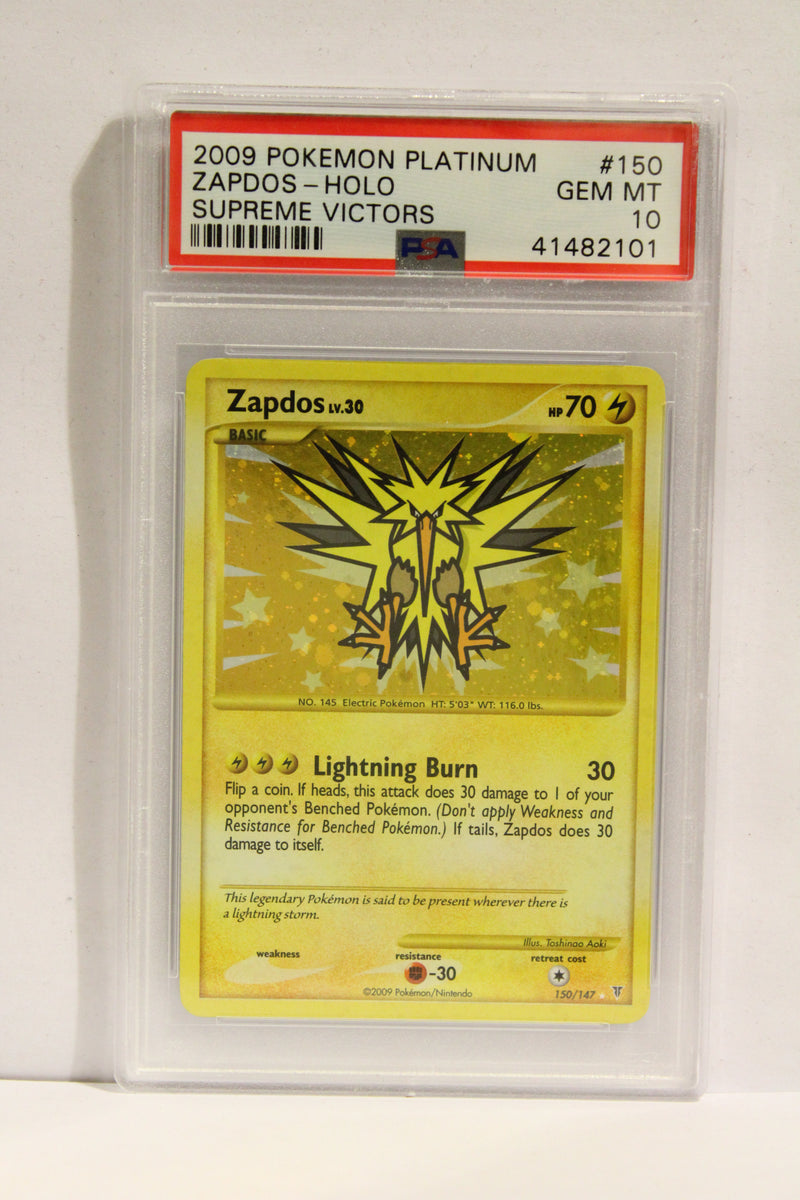 Zapdos (150/147) Holo Secret Rare [Supreme Victors] PSA 10