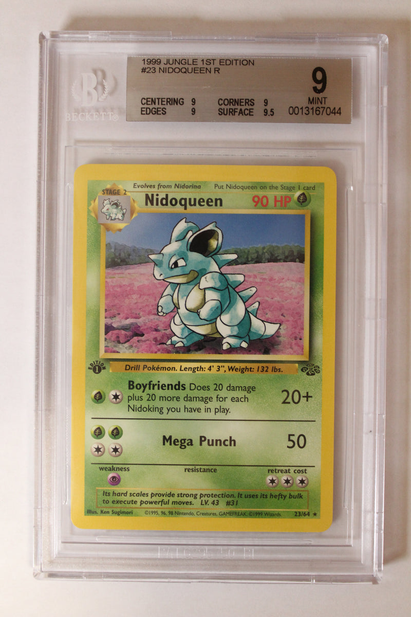 Nidoqueen (23/64) 1st Edition Rare [Jungle] Beckett 9