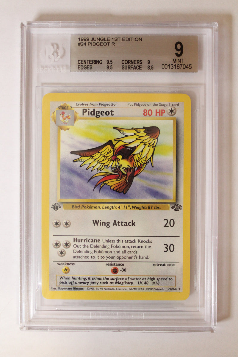 Pidgeot (24/64) 1st Edition Rare [Jungle] Beckett 9