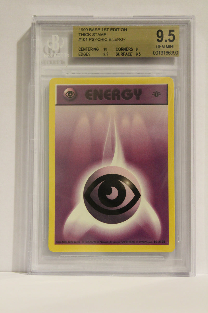 Psychic Energy (101/102) 1st Edition/Thick Stamp [Base Set (Shadowless)] Beckett 9.5