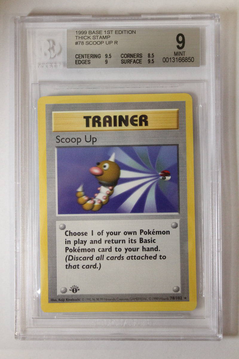 Scoop Up (78/102) Thick Stamp Rare [Base Set 1st Edition] Beckett 9