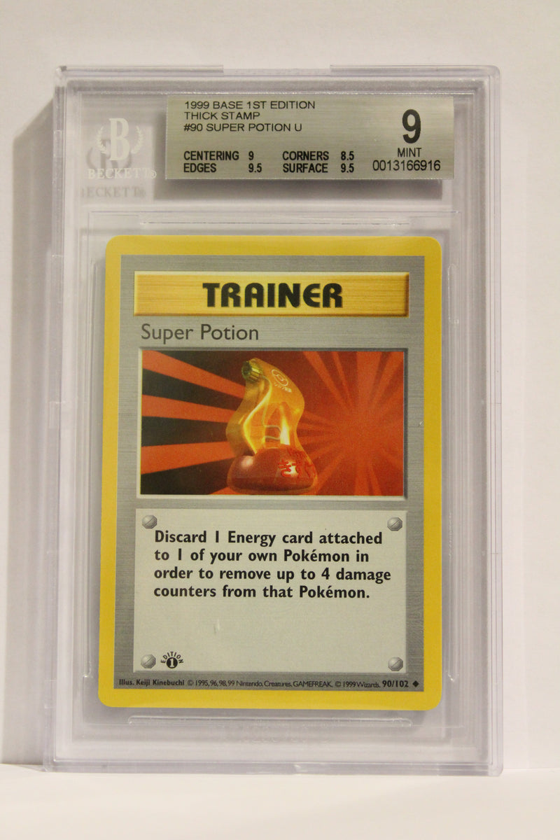 Super Potion (90/102) Thick Stamp Uncommon [Base Set 1st Edition] Beckett 9