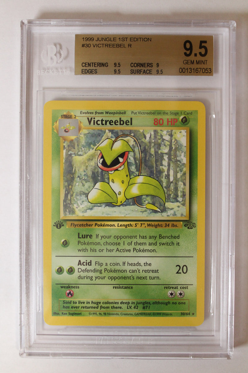 Victreebel (30/64) 1st Edition Rare [Jungle] Beckett 9.5