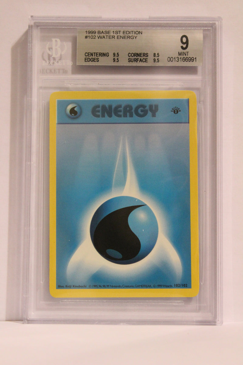 Water Energy (102/102) 1st Edition [Base Set (Shadowless)] Beckett 9