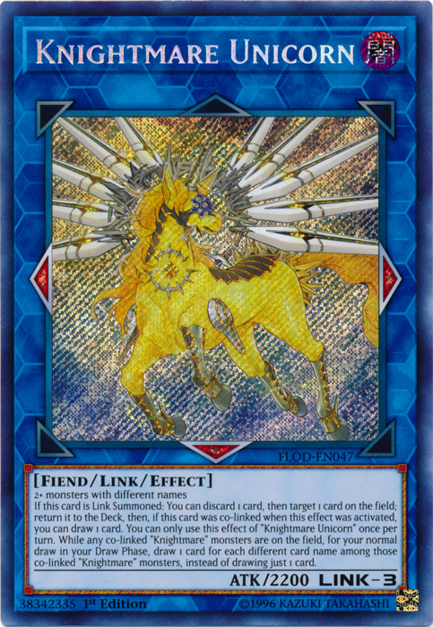 Knightmare Unicorn [FLOD-EN047] Secret Rare