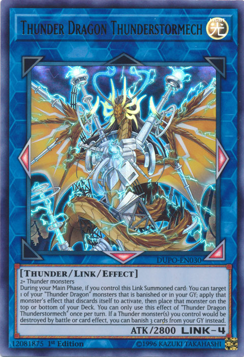 Thunder Dragon Thunderstormech [DUPO-EN030] Ultra Rare