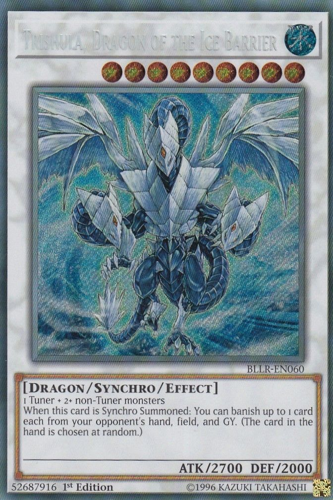 Trishula, Dragon of the Ice Barrier [BLLR-EN060] Secret Rare